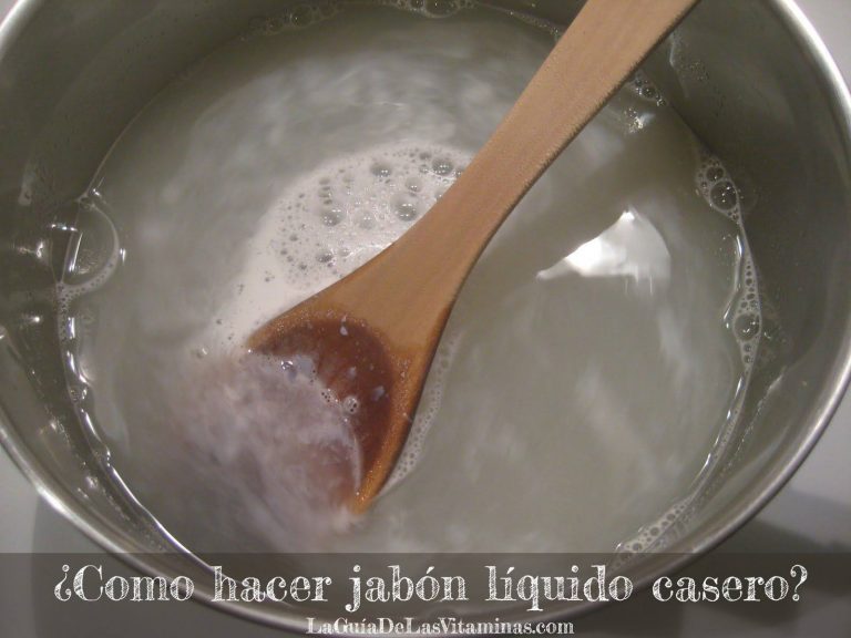 Como hacer jabón líquido casero