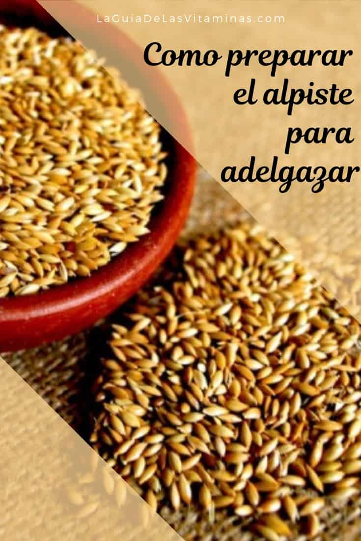 Como preparar el alpiste para adelgazar | La Guía de las Vitaminas