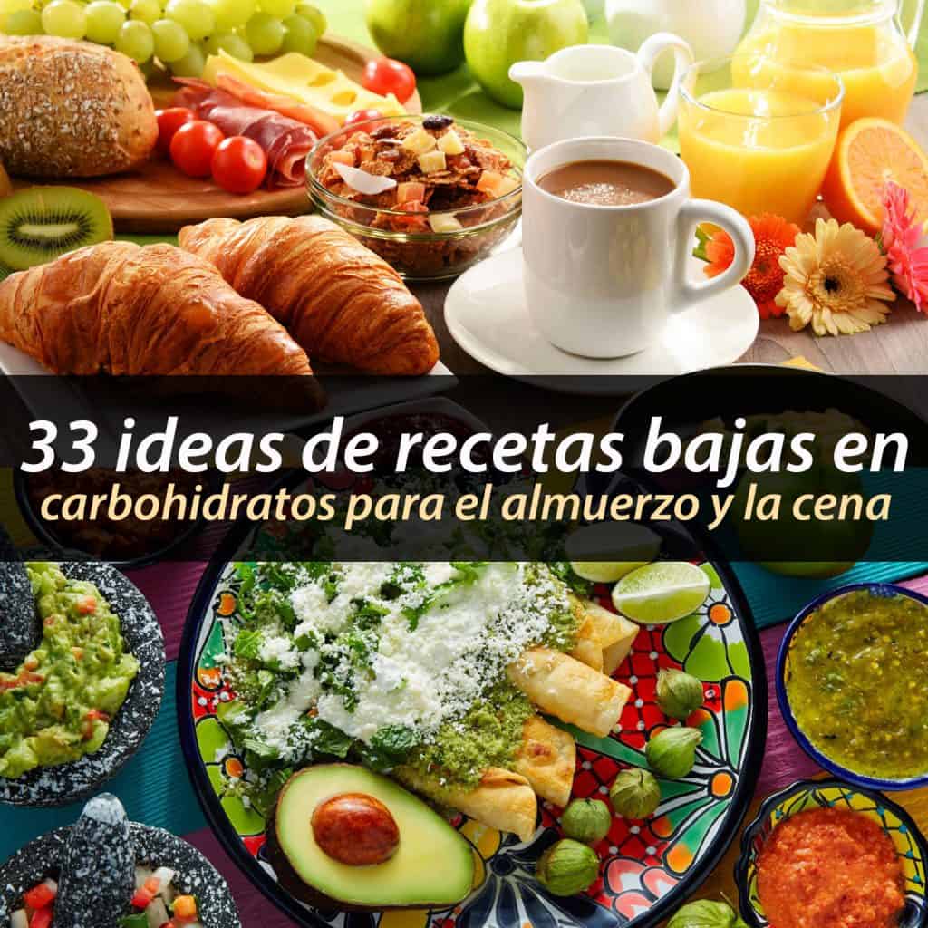 34 Ideas De Recetas Bajas En Carbohidratos Para El Almuerzo Y La Cena ...