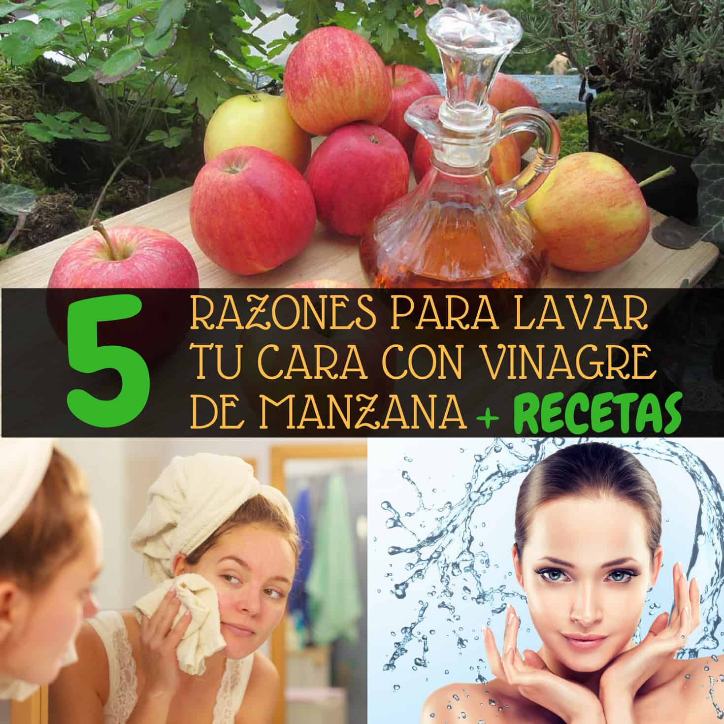 5 razones para lavar tu rostro con vinagre de manzana + recetas | La Guía  de las Vitaminas
